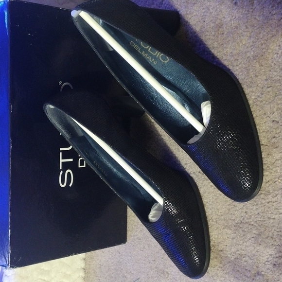 Studio delman lala-swg black soft weave size 7.5m - Picture 2 of 8